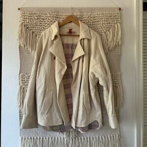 Free People Ecru Remi Shirt Jacket